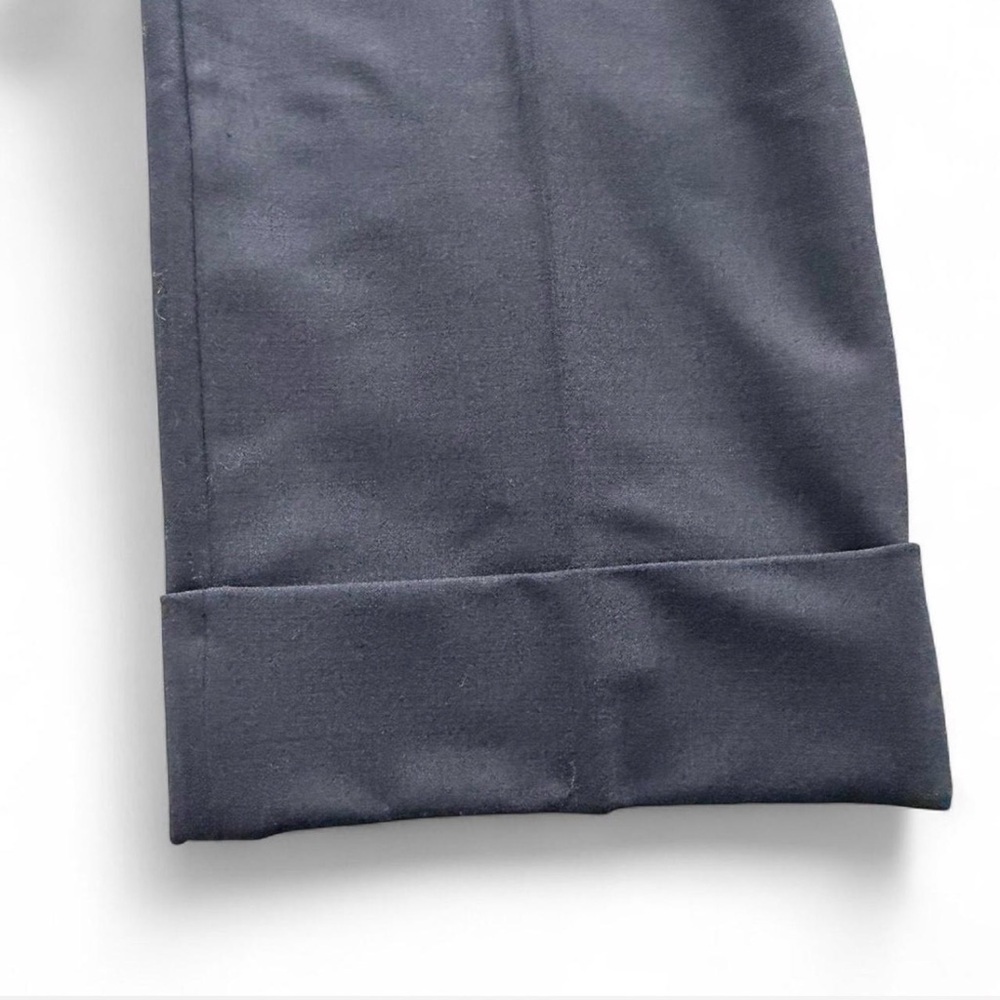 Via Masini 80 Wool Blend Trousers With Cuffs A22m650n (It 46/Us 10-12) View 4